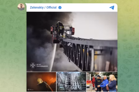 Serangan Drone dan Rudal Rusia Tewaskan 4 Warga Sipil, Zelensky Desak Sanksi Baru Presiden Ukraina Volodymyr Zelenskyy membagikan kondisi pascaserangan Rusia di negaranya