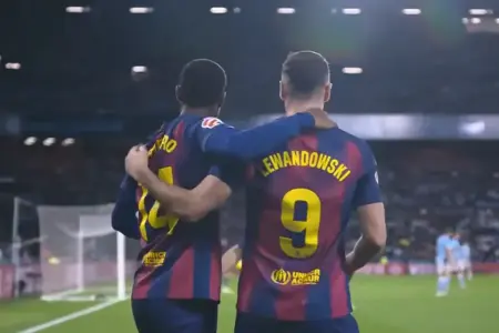 Lewandowski Cetak Hat-trick, Hansi Flick Puas Barcelona Tekuk Celta Vigo 4-2 di La Liga FC Barcelona unggul 4-2 lawan RC Celta de Vigo di La Liga