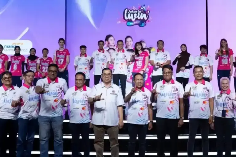 Bank Mandiri Luncurkan Skuad Jakarta Livin’ by Mandiri, Siap Tampil di Proliga 2026 Bank Mandiri resmi meluncurkan skuad Jakarta Livin’ by Mandiri jelang Proliga 2026 putri sebagai bagian penguatan pembinaan voli nasional.