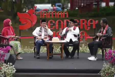 Setahun Pramono Anung–Rano Karno Pimpin Jakarta, Pertumbuhan Ekonomi Lampaui Nasional dan 97 Persen Program Quick Win Tuntas Setahun Pramono–Rano pimpin Jakarta, ekonomi tumbuh 5,21%, 97% program tuntas, bansos diperluas, normalisasi sungai dan rute baru Transjabodetabek.
