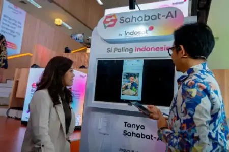 Komdigi dan Indosat Luncurkan Sahabat-AI, Platform AI Paling Indonesia Berbasis Aplikasi Komdigi dan Indosat luncurkan Sahabat-AI, platform AI berbasis aplikasi Android dan iOS untuk dorong kedaulatan digital Indonesia.