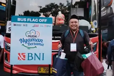 Mudik Gratis BUMN 2026 Disambut Antusias, BNI Berangkatkan Lebih dari 7.000 Pemudik Program Mudik Gratis BUMN 2026 bersama BNI disambut antusias. Lebih dari 7.000 pemudik diberangkatkan ke berbagai kota di Jawa dan Sumatera.