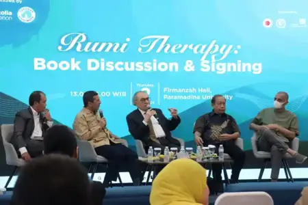 Rumi Therapy Dibedah di Jakarta, Kolaborasi Indonesia–Türkiye Soroti Kesehatan Mental Berbasis Spiritualitas Diskusi Rumi Therapy di Jakarta bahas integrasi psikologi, neurosains, dan spiritualitas untuk kesehatan mental modern.