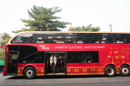 Rano Karno Resmikan Open Top Tour Jakarta Batavia dan Uji Coba Open Dining, Perkuat Wisata Kota Tua Rano Karno meresmikan Open Top Tour Jakarta Batavia dan uji coba Open Dining untuk memperkuat wisata, budaya, dan ekonomi kreatif Jakarta.