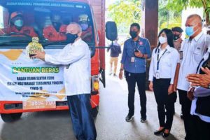 SKK Migas Sumbangkan 25 Ton Beras Atasi Dampak Pandemi Covid-19 di Ponorogo