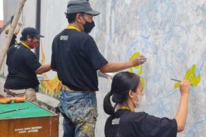 Jejak Pembangunan Infrastruktur di Jateng dalam Lomba Mural Nasional