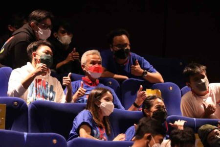 Nonton Aksinya Sendiri di ‘Yowis Ben 3’, Ganjar : Main Film itu Sulit!
