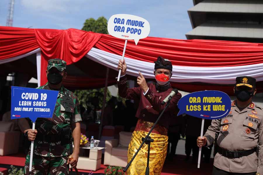 Ganjar Pimpin Apel Siaga Nataru