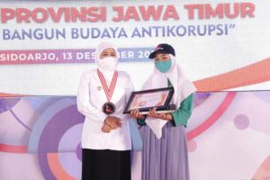 Peringatan Hakordia 2021, Gubernur Khofifah Sebut Kekuatan Tanggujawab dan Moral Jadi Benteng Cegah Aksi KKN