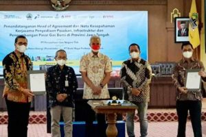 Siap Kembangkan Pasar Gas Bumi Jawa Tengah, Subholding Gas Pertamina Tandatangani HOA dengan JPEN