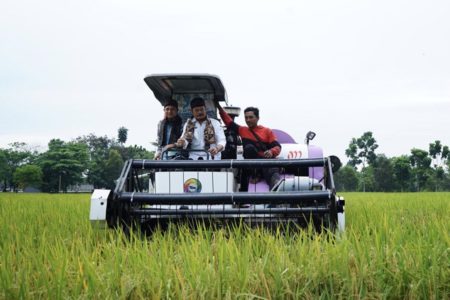 Panen Bersama Perwakilan FAO, Mentan Pastikan Stok Beras Aman