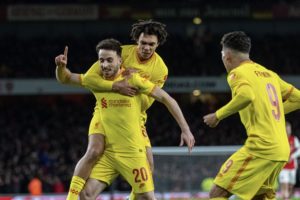 Dua Gol Diogo Jota Bawa Liverpool Lolos Ke Wembley Kalahkan Arsenal