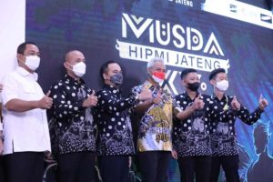 Hadiri Musda HIPMI, Ganjar Ajak Kolaborasi Agar Bangkit dari Pandemi