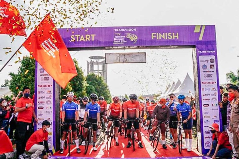 Resmi Digelar, TX Tondano Manado Road Bike Challenge Libatkan lebih dari 150 Pesepeda