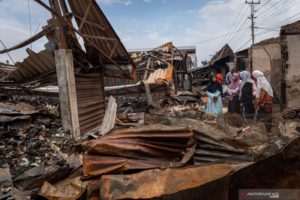 Pasar Sayung Demak Kebakaran, Tiga Kios Hangus Terbakar