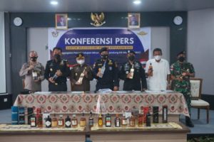 Penyelundupan Minuman Alkohol Senilai Rp10 Miliar berhasil digagalkan Bea Cukai