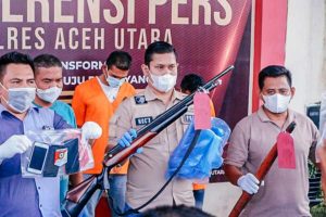 Polres Aceh Utara Amankan Dua Pelaku Penembakan Mantan Kombatan GAM