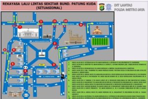 Berikut Ini Skema Rekayasa Lalu Lintas Sekitar Istana Negara saat Aksi Mahasiswa