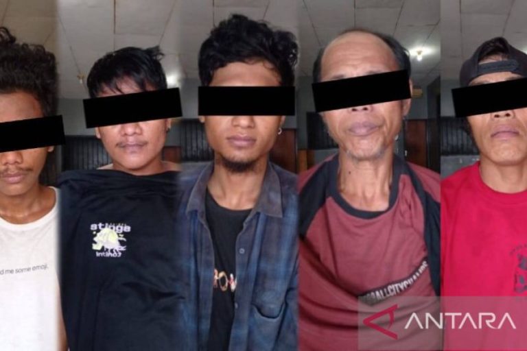 Temukan 36 Paket Plastik Berisi Sabu, Polres Palu Amankan Lima Warga Sigi