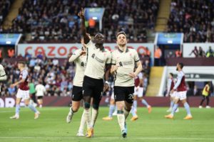 Aston Villa Cetak Gol Cepat, Sadio Mane Bawa Liverpool Comeback dan Menang 1-2