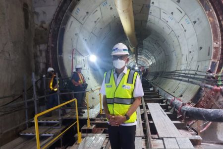 Lakukan Pengeboran Terowongan Sedalam 20 Meter, Pembangunan MRT Capai 38,1 persen