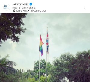 Kedubes Inggris Belum Hapus Postingan Bendera LGBT, Netizen: Please Respect Us