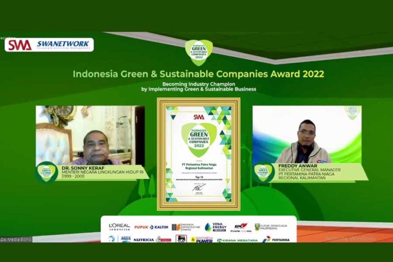 Pertamina Raih Penghargaan Indonesian Green & Sustainable Companies Award