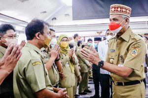 Gelar Halal Bi Halal Virtual, Ganjar Sebut ASN Jateng tak Perlu WFH