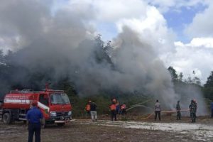 Pemda Barito Selatan Lakukan Simulasi Pemadaman Karhutla