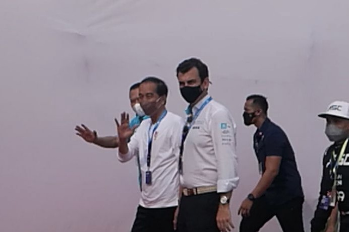 Presiden Joko Widodo Tiba di JIEC, Bersiap Tonton Formula E Jakarta
