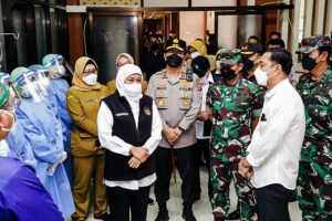 Seluruh Jatim PPKM Level 1, Gubernur Khofifah Apresiasi Kinerja SDM Kesehatan dan Peran Masyarakat