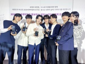 Membanggakan, BTS Secara Resmi Dilantik sebagai Duta Busan World Expo 2030