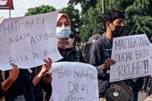 Mahasiswa Purwokerto Demo Draf RKUHP Terbaru Dibuka ke Publik