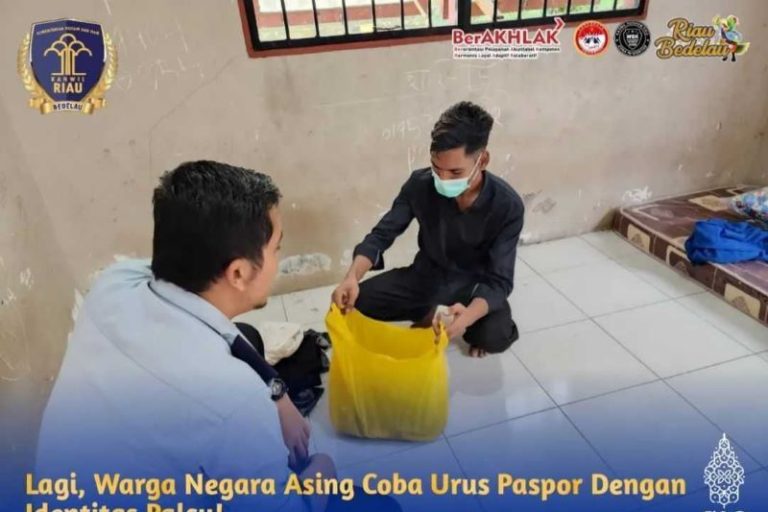 Gunakan Identitas Palsu, WNA asal Bangladesh Ditangkap Kantor Imigrasi Dumai