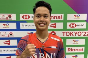 Kalahkan Julien, Ginting Melaju ke 16 Besar BWF World Championship 2022
