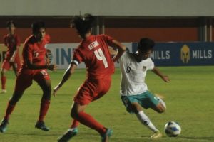 Gol Kafiatur Rizky Bawa Indonesia Unggul 1-0 lawan Vietnam di Babak Pertama