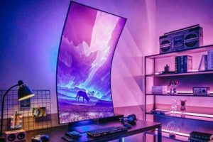 Odyssey Ark 55-inci, Sensasi Monitor Gaming Melengkung Samsung