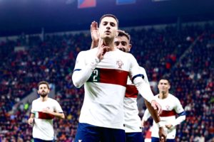 Diogo Dalot Cetak 2 Gol Saat Portugal Bantai Republik Ceko 4-0