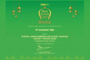 Elnusa Raih Penghargaan Sukuk Terbaik dalam ‘Penghargaan Investor Awards – Best Syariah 2022’
