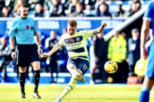 Gol Tendangan Bebas Kevin De Bruyne Jadi Penentu Kemenangan Man City
