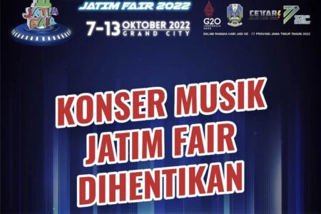 Alasan Kemanusiaan, Konser Musik Jatim Fair Dibatalkan