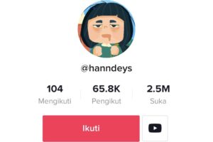Isi Waktu Senggang, Hanna Dapat 65 Ribu Followers dari Animasi Ciptaannya di TikTok