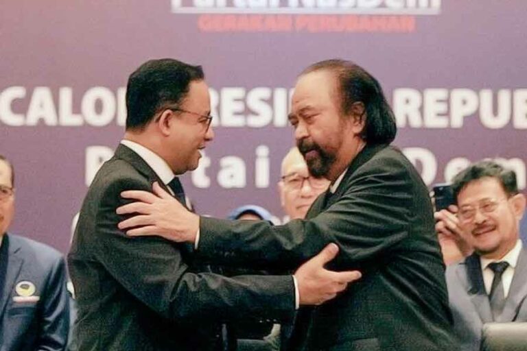 Elektabilitas Anies Baswedan Turun, Surya Paloh: Sudah Biasa Anies Baswedan bersama Ketua Umum Nasdem Surya Paloh