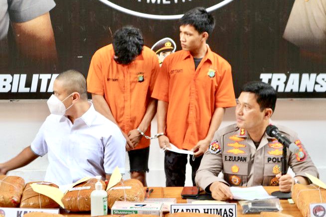 Via Jalur Darat, Penyelundupan 112 Kilogram Ganja ke Jakarta Berhasil Digagalkan