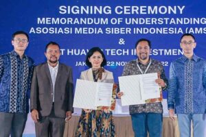 Teken Nota Kesepahaman, AMSI dan Huawei harap Penguatan Kompetensi Digital Awak Media