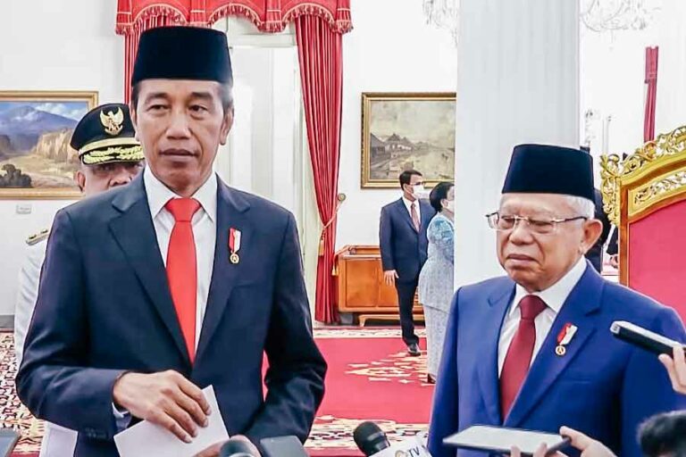 Presiden Joko Widodo dan Wakil Presiden Ma’ruf Amin