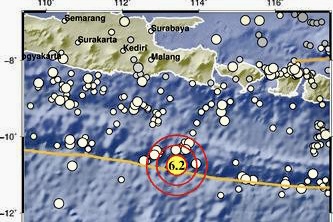 Gempa Magnitudo 6,2 Guncang Kabupaten Jember, Diikuti 3 Gempa Susulan