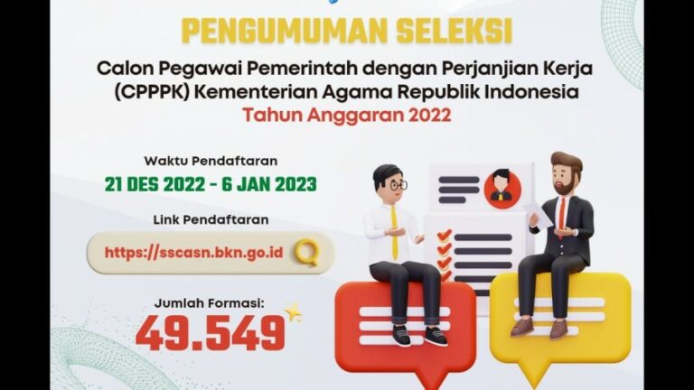 Alur Pendaftaran PPPK Kemenag Terbaru 2022, Ada 49 Ribu Formasi PPPK Kemenag
