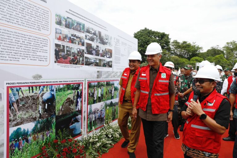 Masjid Agung Jawa Tengah MAJT Magelang Dibangun, Tinggi Menara Tak Boleh Lebih Tinggi dari Brobudur