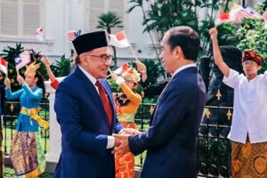PM Malaysia Anwar Ibrahim dan Presiden Joko Widodo